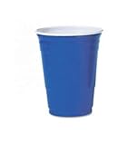 SPIPROTECTOR Vasos desechables de plástico (0,5 L, 100 unidades, 500 ml), color azul