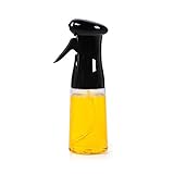 fox claw Pulverizador de aceite de oliva, dispensador de botellas de aceite para asar, asar, ensalada, cocinar, hornear, freír, barbacoa, color negro