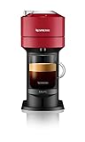 Nespresso VERTUO Next XN9105 Cafetera de cápsulas,máquina de café expreso de Krups,café diferentes tamaños,5 tamaños tazas,tecnología Centrifusion,calentamiento 30 segundos, Wifi,Bluetooth,Roja