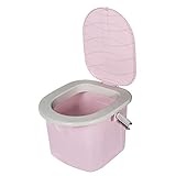 BranQ - Home essential Mobile Toilette Inodoro portátil para Camping, Unisex Adulto, Rosa, 15,5l