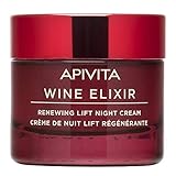 Crema reparadora de noche con efecto lifting Wine elixir Apivita 50 ml