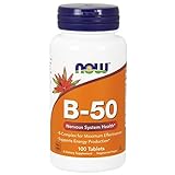 NOW B-50 Vitamina B Complejo 100 Tabletas 100 g