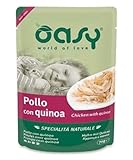 Oasy Specialità Naturale - Pollo con Quinoa - Umido per Gatti in Busta 70 Gr