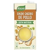 Knorr - Caldo Líquido Casero de Pollo 100% Natural sin Gluten ni Conservantes, 1L (8 unidades)