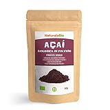 Bayas de Acai Orgánico en Polvo [Freeze - Dried] 50g. Pure Acaí Berry Powder Extracto crudo de la pulpa de la baya de açaí liofilizado. 100% Bio cultivado en Brasil. Superalimento Ecológico.
