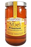 Miel de Romero Premium - 1kg - Producida en España - Tradicional & 100% pura - Aroma Floral y Sabor Dulce