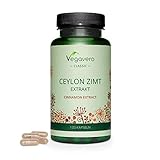 Canela de Ceylán Vegavero | 2000 mg | Sin Aditivos Artificiales | Control de Glucosa - Azúcar en Sangre | 120 Cápsulas | Apto para Veganos