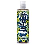 Faith in Nature Gel de Baño Natural de Algas Marinas y Cítricos, Detoxificante, Vegano y No Testado en Animales, sin Parabenos ni SLS, 400 ml