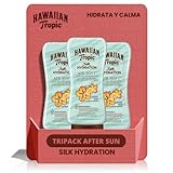 HAWAIIAN Tropic - After Sun Silk Hydration - Loción Protective, Ultra-Ligera, Coconut & Papaya - Pack de 3