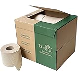 Dalia - Caja de 12 rollos ultralargos (60m) de papel higiénico ecológico sin blanquear