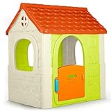 Feber - Fantasy House, casita infantil de juegos con puerta abatible, para jugar al aire libre o en casa, multicolor, casa resistente y de facil montaje, para niños de 2 a 6 años, FAMOSA (800010237)