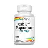 Solaray Calcium & Magnesium | 2:1 Ratio | Calcio y& Magnesio | 90 Count