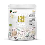 Energy Feelings Camu Camu En Polvo Ecológico | Alta Concentración De Vitamina C Pura | Antioxidantes | Colágeno | Vegano | Sin Gluten | | Camu Camu, 1000 g
