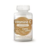 Energy Feelings Vitamina C Comprimidos | Complementos Alimenticios de Camu Camu Ecológico | Rico en Colágeno Fósforo Potasio Calcio y Hierro | 120 comprimidos de 500mg