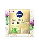 NIVEA Naturally Good Crema de Día Antiarrugas (1 x 50 ml), crema reafirmante con ingredientes naturales, crema antiedad para todo tipo de piel