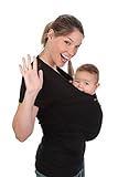 Camiseta de porteo, camiseta portabebés. Anticólicos bebé Amarsupiel Mujer talla M(40-42) color negro