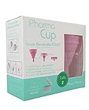 French Tendance Pharma'Cup - Copa menstrual plegable con caja de almacenamiento, rosa, tamaño 1