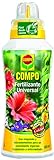 COMPO Fertilizante de calidad para plantas ornamentales de interior o terraza, Fertilizante líquido universal con magnesio, 500 ml