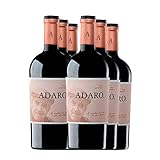 PradoRey Adaro - Vino tinto Crianza Ribera del Duero - Vino de autor 100% Tempranillo Vino homenaje al fundador de la marca, Javier Cremades de Adaro, 0,75 L, 6 unidades
