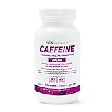 Cafeína Natural de HSN | 200 mg | Suministro para 4 Meses | Extracción de Granos de Café Verde | Estimulante de Efecto Rápido + Quema Grasas | Vegano, Sin Gluten, Sin Lactosa, 120 Cápsulas Vegetales