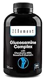 Glucosamina Complex con Condroitina, MSM, Boswellia y Quercetina, 365 Cápsulas | Para el dolor en las articulaciones | No-GMO, GMP, sin aditivos, sin Gluten | de Zenement