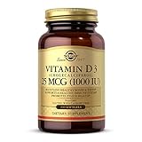Solgar Vitamina D3 0 Ui (25 Μg) (Aceite de Hígado de Pescado y Colecalciferol), 100 cápsulas blandas