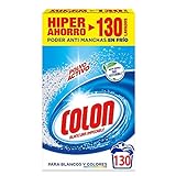 Colon Polvo Activo - Detergente para lavadora, adecuado para ropa blanca y de color, formato polvo - 130 dosis