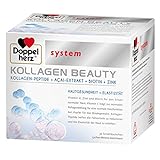 30 ampollas bebibles Kollagen Beauty de Doppelherz. Péptidos de colágeno + extracto de asaí + biotina + zinc. Antiarrugas, salud para la piel