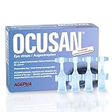 Gotas para los ojos Ocusan | Lágrimas artificiales para ojos secos | Apto para lentes de contacto | Completamente sin conservantes | Ácido hialurónico