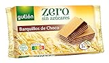 Gullón ZERO sin azúcares Barquillos Sabor Chocolate, 3 X 60G, 180 Gramos