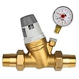 Stabilo-Sanitaer Válvula reductora de presión de agua, 1/2 pulgadas, DN15