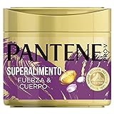 Pantene Pro-V Superalimento Fuerza&Cuerpo, Mascarilla Capilar de Queratina para Pelo Dañado y Frágil, 300 ml