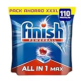 Finish Powerball All in 1 Max - Pastillas para el lavavajillas todo en 1 - formato 110 unidades