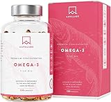 Omega 3 de Aceite de Pescado [2000 mg] - 1000 mg EPA y 500 mg DHA - Alta Potencia - Destilado Molecularmente para mayor pureza - Fuente de Ácidos Grasos - 120 cápsulas blandas - suministro de 60 días