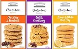 Selección de galletas sin gluten de Farmhouse Biscuits - Choc Chip & Avellana, Limón y Blanco Choc Chip y Avena y Arándano