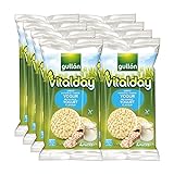 Gullón - Tortitas Arroz integral y yogur Vitalday, 1.000 g, Pack de 8