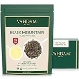 Exóticas hojas de té blancas de las Montañas Azules (25 tazas) - TÉ MÁS SANO MUNDIAL - 100% certificado. Hojas sueltas de te blanco